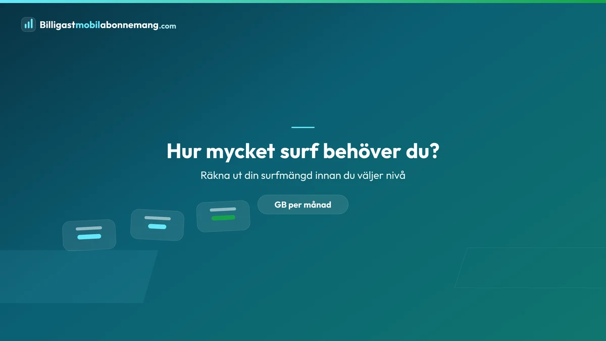 Hur mycket surf behöver du?