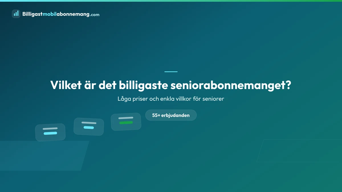 Vilket är det billigaste seniorabonnemanget?